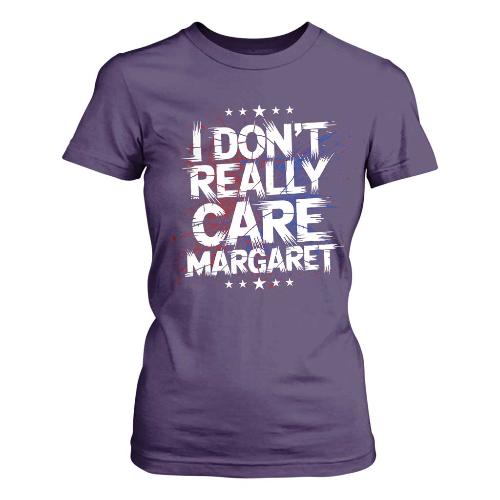 Funny JD Vance 2025 I Don't Really Care Margaret T Shirt For Women Star TS11 Purple Print Your Wear