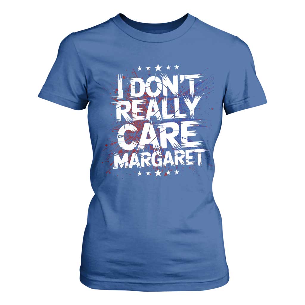 Funny JD Vance 2025 I Don't Really Care Margaret T Shirt For Women Star TS11 Royal Blue Print Your Wear