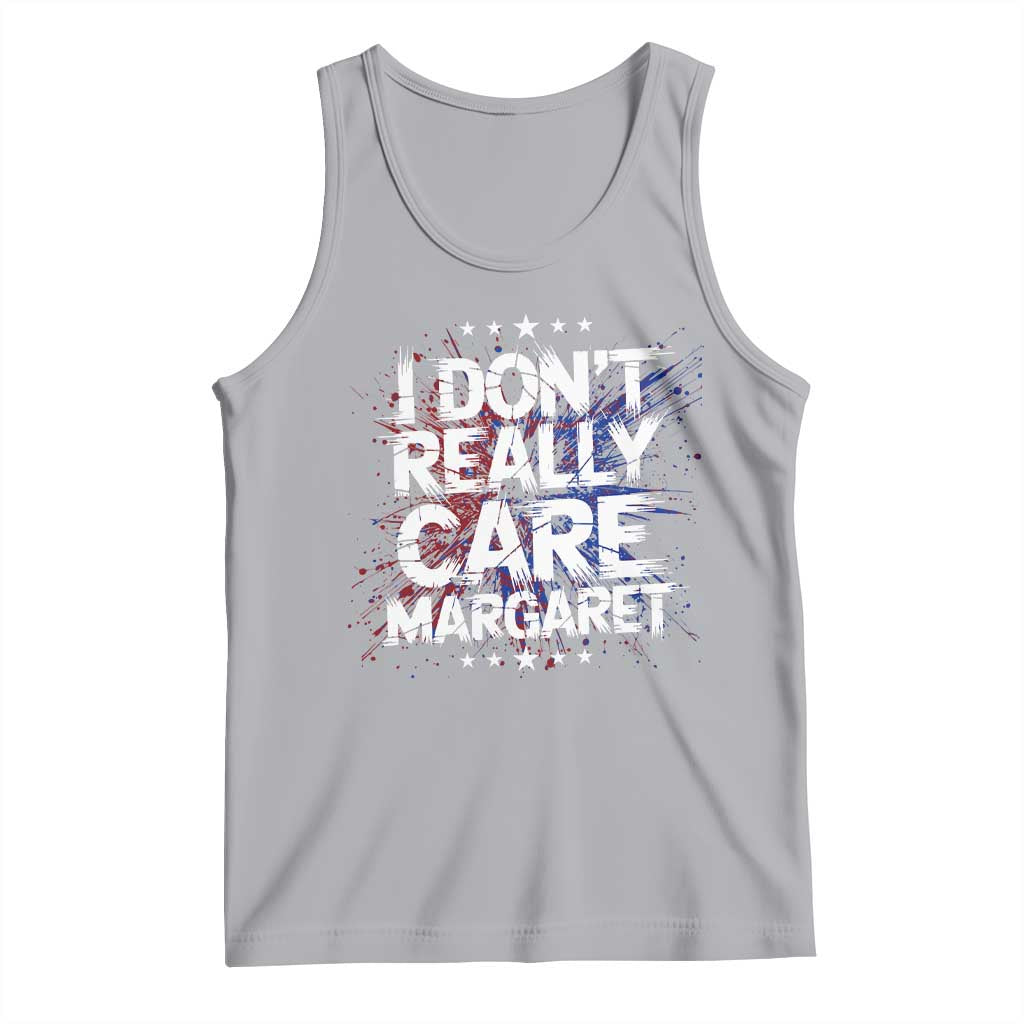 Funny JD Vance 2025 I Don't Really Care Margaret Tank Top Star TS11 Athletic Heather Print Your Wear