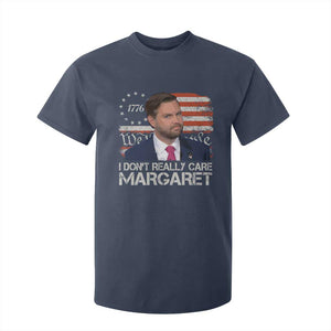 Funny JD Vance 2025 I Don't Really Care Margaret T Shirt For Kid Vintage Betsy Ross Flag TS11 Navy Print Your Wear