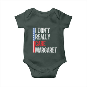 Funny JD Vance 2025 I Don't Really Care Margaret Baby Onesie American Flag Stripe TS11 Print Your Wear