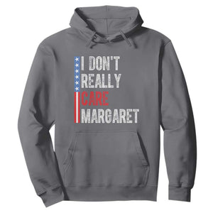 Funny JD Vance 2025 I Don't Really Care Margaret Hoodie American Flag Stripe TS11 Charcoal Print Your Wear