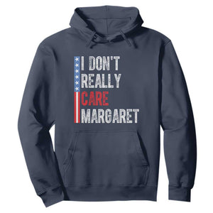 Funny JD Vance 2025 I Don't Really Care Margaret Hoodie American Flag Stripe TS11 Navy Print Your Wear