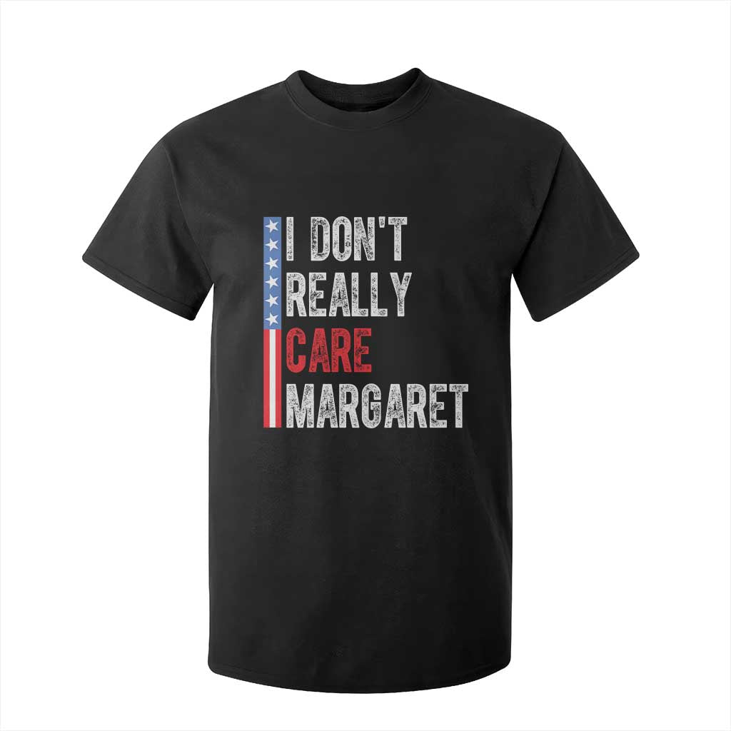 Funny JD Vance 2025 I Don't Really Care Margaret T Shirt For Kid American Flag Stripe TS11 Black Print Your Wear
