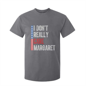 Funny JD Vance 2025 I Don't Really Care Margaret T Shirt For Kid American Flag Stripe TS11 Charcoal Print Your Wear