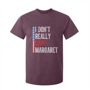 Funny JD Vance 2025 I Don't Really Care Margaret T Shirt For Kid American Flag Stripe TS11 Maroon Print Your Wear