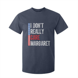 Funny JD Vance 2025 I Don't Really Care Margaret T Shirt For Kid American Flag Stripe TS11 Navy Print Your Wear