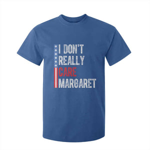 Funny JD Vance 2025 I Don't Really Care Margaret T Shirt For Kid American Flag Stripe TS11 Royal Blue Print Your Wear