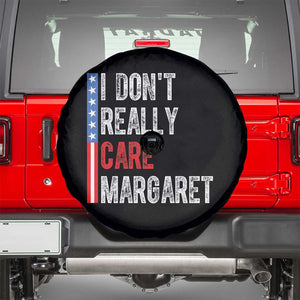 Funny JD Vance 2025 I Don't Really Care Margaret Spare Tire Cover American Flag Stripe TS11 Black Print Your Wear