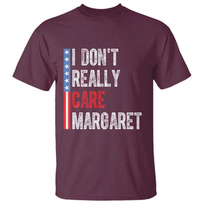 Funny JD Vance 2025 I Don't Really Care Margaret T Shirt American Flag Stripe TS11 Maroon Print Your Wear
