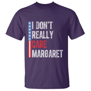 Funny JD Vance 2025 I Don't Really Care Margaret T Shirt American Flag Stripe TS11 Purple Print Your Wear