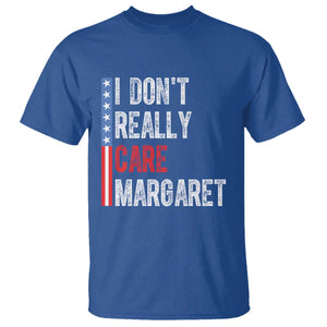 Funny JD Vance 2025 I Don't Really Care Margaret T Shirt American Flag Stripe TS11 Royal Blue Print Your Wear