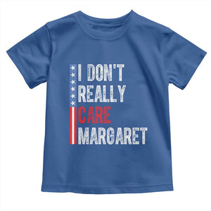 Funny JD Vance 2025 I Don't Really Care Margaret Toddler T Shirt American Flag Stripe TS11 Royal Blue Print Your Wear