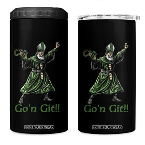 Funny St Patrick's Day 4 in 1 Can Cooler Tumbler Go'n Git Saint Patrick Snake TS11 One Size: 16 oz Black Print Your Wear