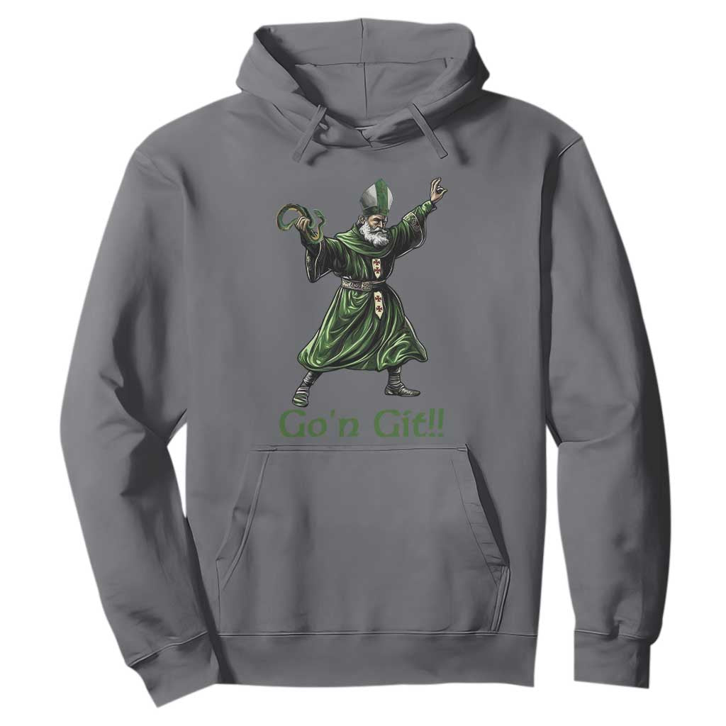 Funny St Patrick's Day Hoodie Go'n Git Saint Patrick Snake TS11 Charcoal Print Your Wear