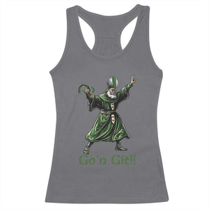 Funny St Patrick's Day Racerback Tank Top Go'n Git Saint Patrick Snake TS11 Charcoal Print Your Wear