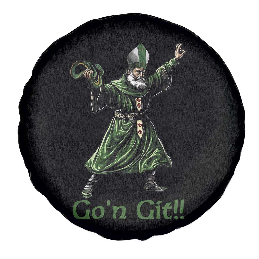 Funny St Patrick's Day Spare Tire Cover Go'n Git Saint Patrick Snake TS11 Print Your Wear