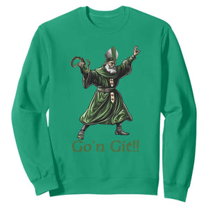 Funny St Patrick's Day Sweatshirt Go'n Git Saint Patrick Snake TS11 Irish Green Print Your Wear
