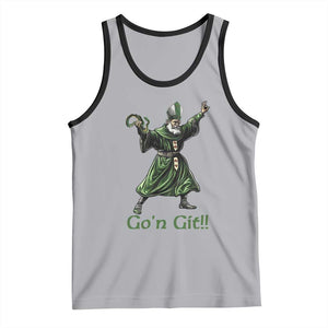 Funny St Patrick's Day Tank Top Go'n Git Saint Patrick Snake TS11 Athletic Heather Black Print Your Wear