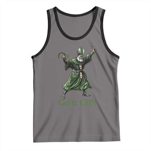 Funny St Patrick's Day Tank Top Go'n Git Saint Patrick Snake TS11 Deep Heather Black Print Your Wear