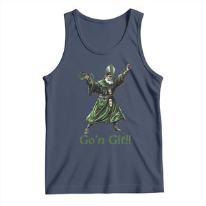 Funny St Patrick's Day Tank Top Go'n Git Saint Patrick Snake TS11 Navy Print Your Wear