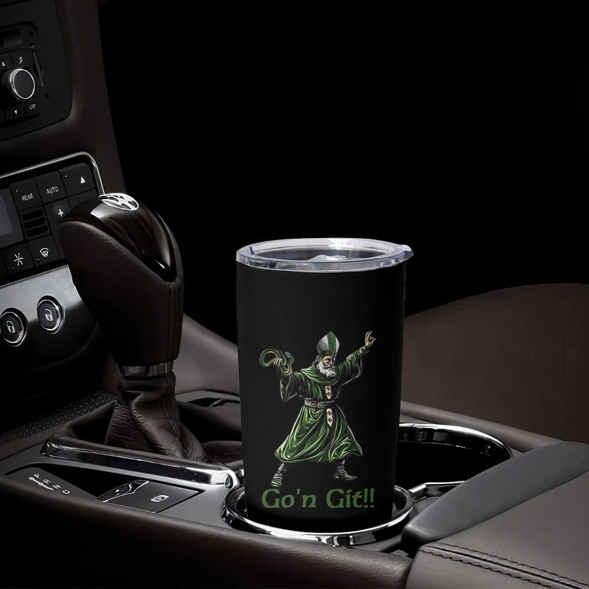 Funny St Patrick's Day Tumbler Cup Go'n Git Saint Patrick Snake TS11 Print Your Wear