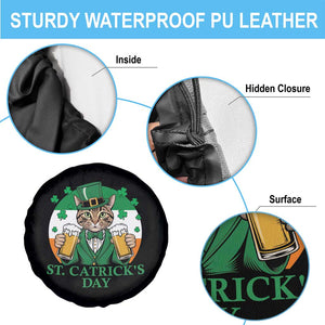 Funny St Catrick's Day Beer Spare Tire Cover St Patrick's Day Cat Beer Shamrock TS11 Print Your Wear