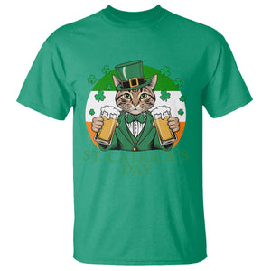 Funny St Catrick's Day Beer T Shirt St Patrick's Day Cat Beer Shamrock TS11 Irish Green Print Your Wear
