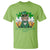 Funny St Catrick's Day Beer T Shirt St Patrick's Day Cat Beer Shamrock TS11 Lime Print Your Wear