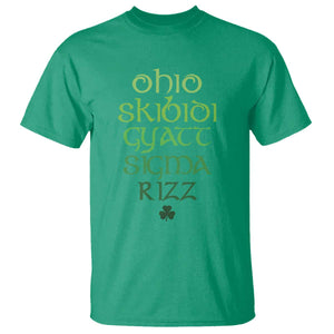 Funny Ohio Skibidi Gyatt Sigma Rizz St Patrick's Day T Shirt Shamrock TS11 Irish Green Print Your Wear
