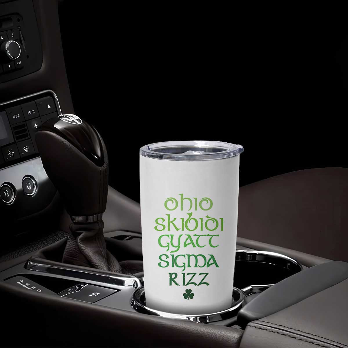 Funny Ohio Skibidi Gyatt Sigma Rizz St Patrick's Day Tumbler Cup Shamrock TS11 Print Your Wear