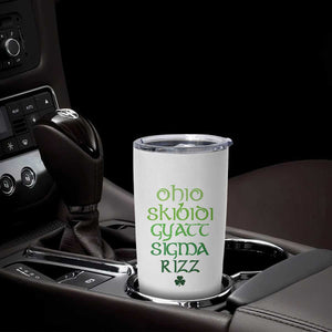 Funny Ohio Skibidi Gyatt Sigma Rizz St Patrick's Day Tumbler Cup Shamrock TS11 Print Your Wear