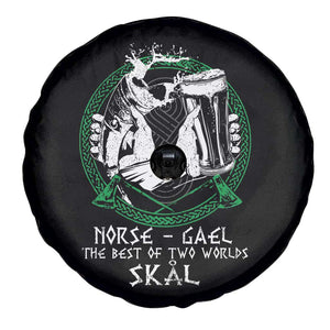 Funny Norse Gael The Best Of Two Worlds Skal Spare Tire Cover Irish Viking Beer TS11 Print Your Wear