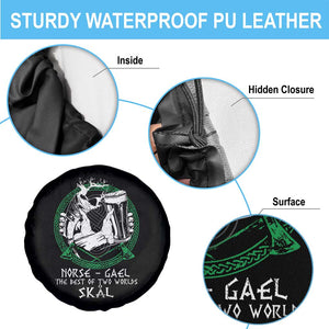 Funny Norse Gael The Best Of Two Worlds Skal Spare Tire Cover Irish Viking Beer TS11 Print Your Wear