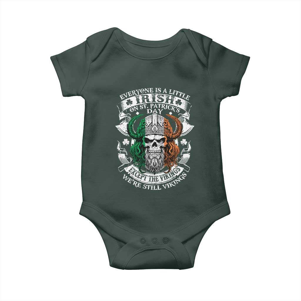 Funny Irish Viking Baby Onesie Everyone Is A Little Irish On St Patrick's Day TS11 Print Your Wear