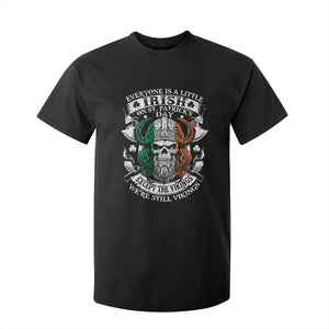 Funny Irish Viking T Shirt For Kid Everyone Is A Little Irish On St Patrick's Day TS11 Black Print Your Wear