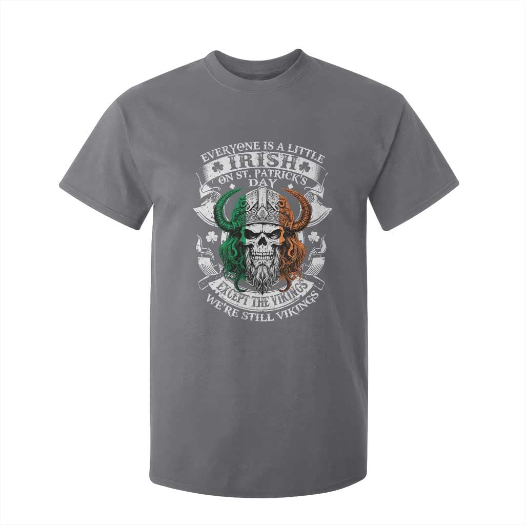 Funny Irish Viking T Shirt For Kid Everyone Is A Little Irish On St Patrick's Day TS11 Charcoal Print Your Wear