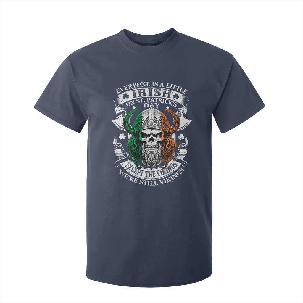Funny Irish Viking T Shirt For Kid Everyone Is A Little Irish On St Patrick's Day TS11 Navy Print Your Wear