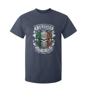 Funny Irish Viking T Shirt For Kid Everyone Is A Little Irish On St Patrick's Day TS11 Navy Print Your Wear