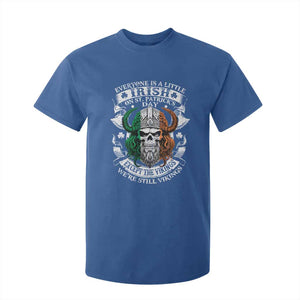 Funny Irish Viking T Shirt For Kid Everyone Is A Little Irish On St Patrick's Day TS11 Royal Blue Print Your Wear