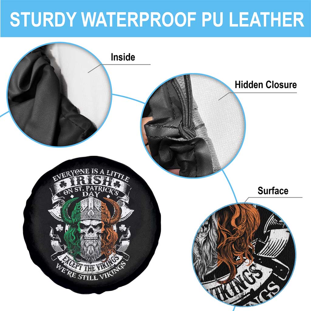 Funny Irish Viking Spare Tire Cover Everyone Is A Little Irish On St Patrick's Day TS11 Print Your Wear