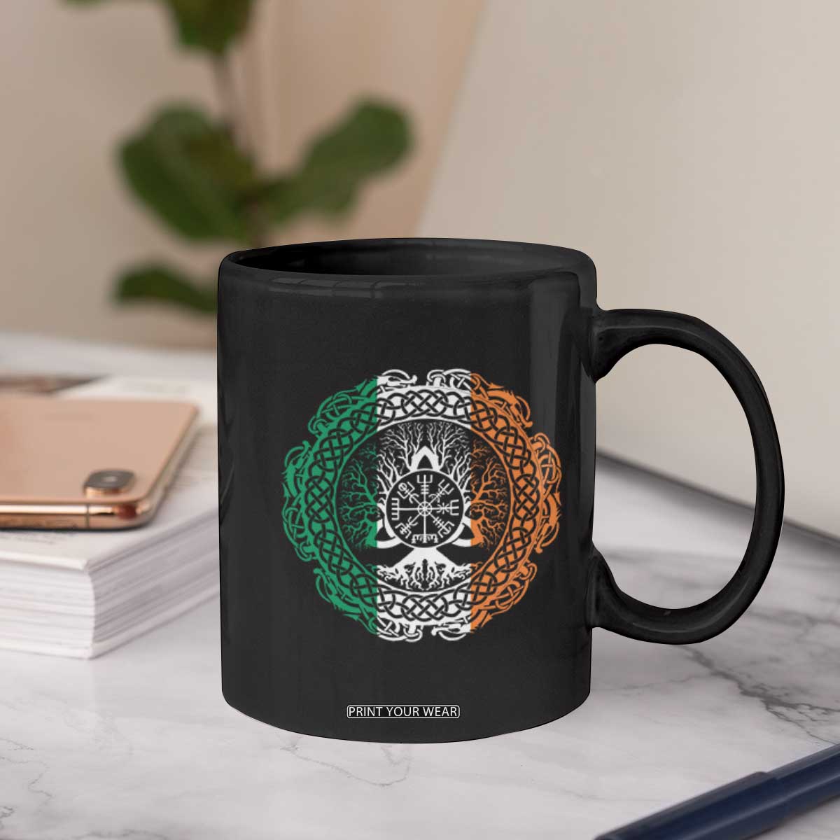 Norse Gaels Viking Yggdrasil Awe Tree Coffee Mug Irish St Patricks Day TS11 Print Your Wear