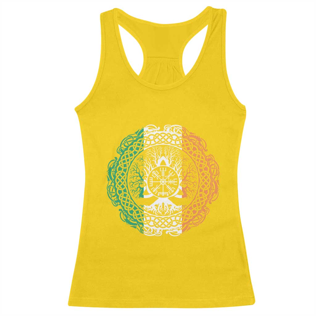 Norse Gaels Viking Yggdrasil Awe Tree Racerback Tank Top Irish St Patricks Day TS11 Daisy Print Your Wear