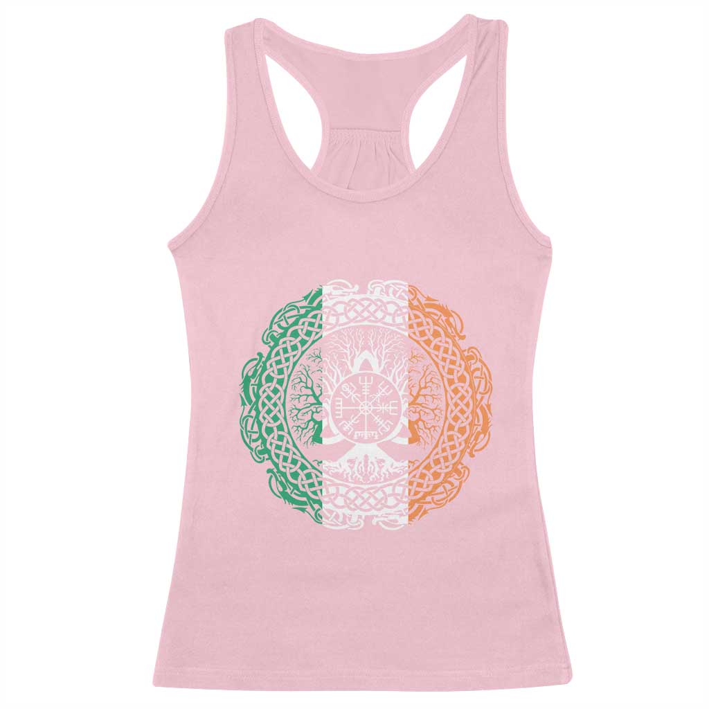 Norse Gaels Viking Yggdrasil Awe Tree Racerback Tank Top Irish St Patricks Day TS11 Light Pink Print Your Wear