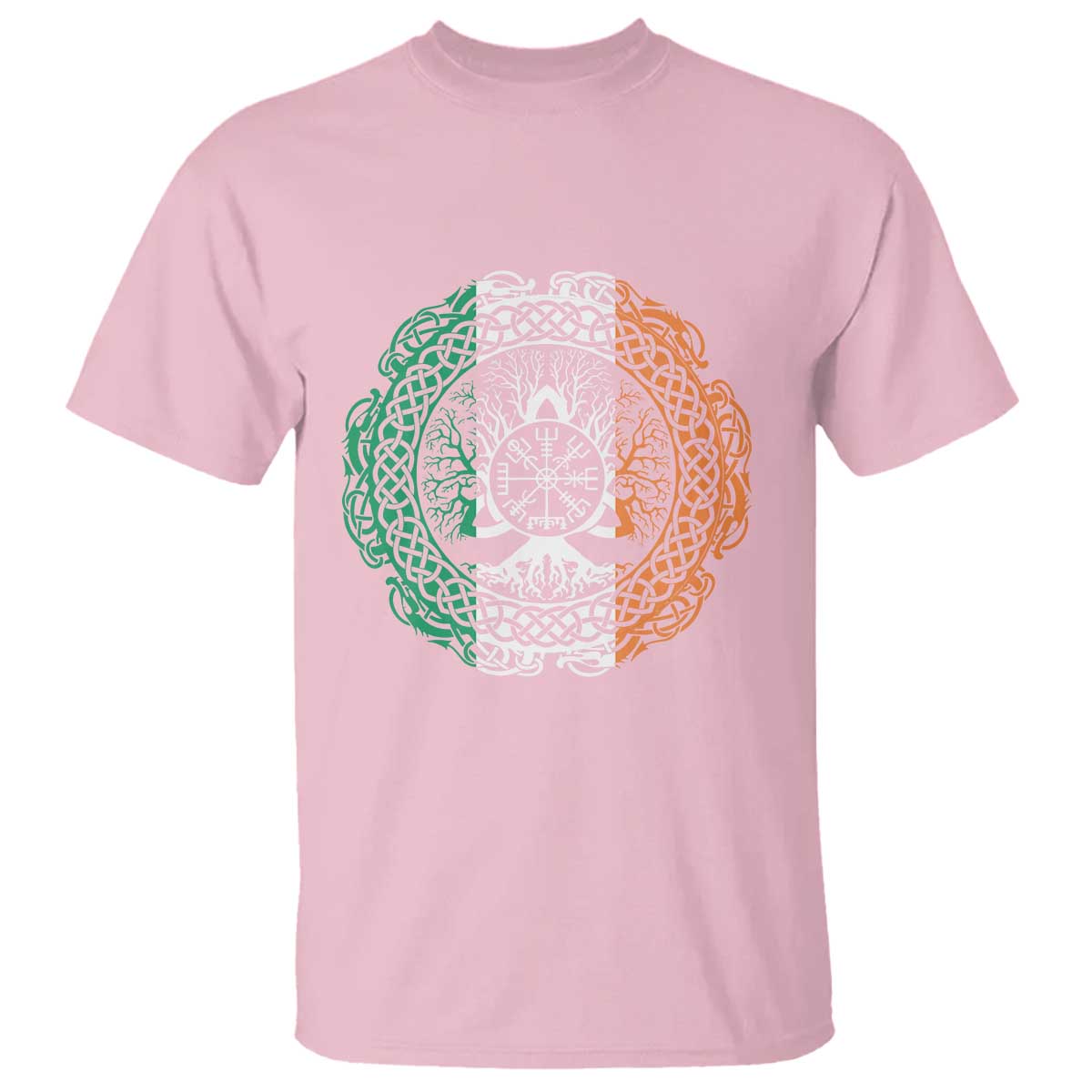 Norse Gaels Viking Yggdrasil Awe Tree T Shirt Irish St Patricks Day TS11 Light Pink Print Your Wear