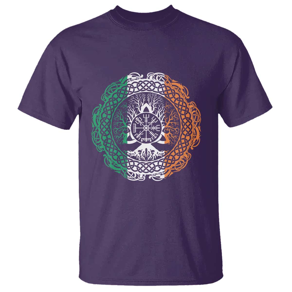 Norse Gaels Viking Yggdrasil Awe Tree T Shirt Irish St Patricks Day TS11 Purple Print Your Wear