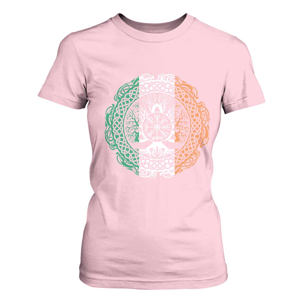 Norse Gaels Viking Yggdrasil Awe Tree T Shirt For Women Irish St Patricks Day TS11 Light Pink Print Your Wear