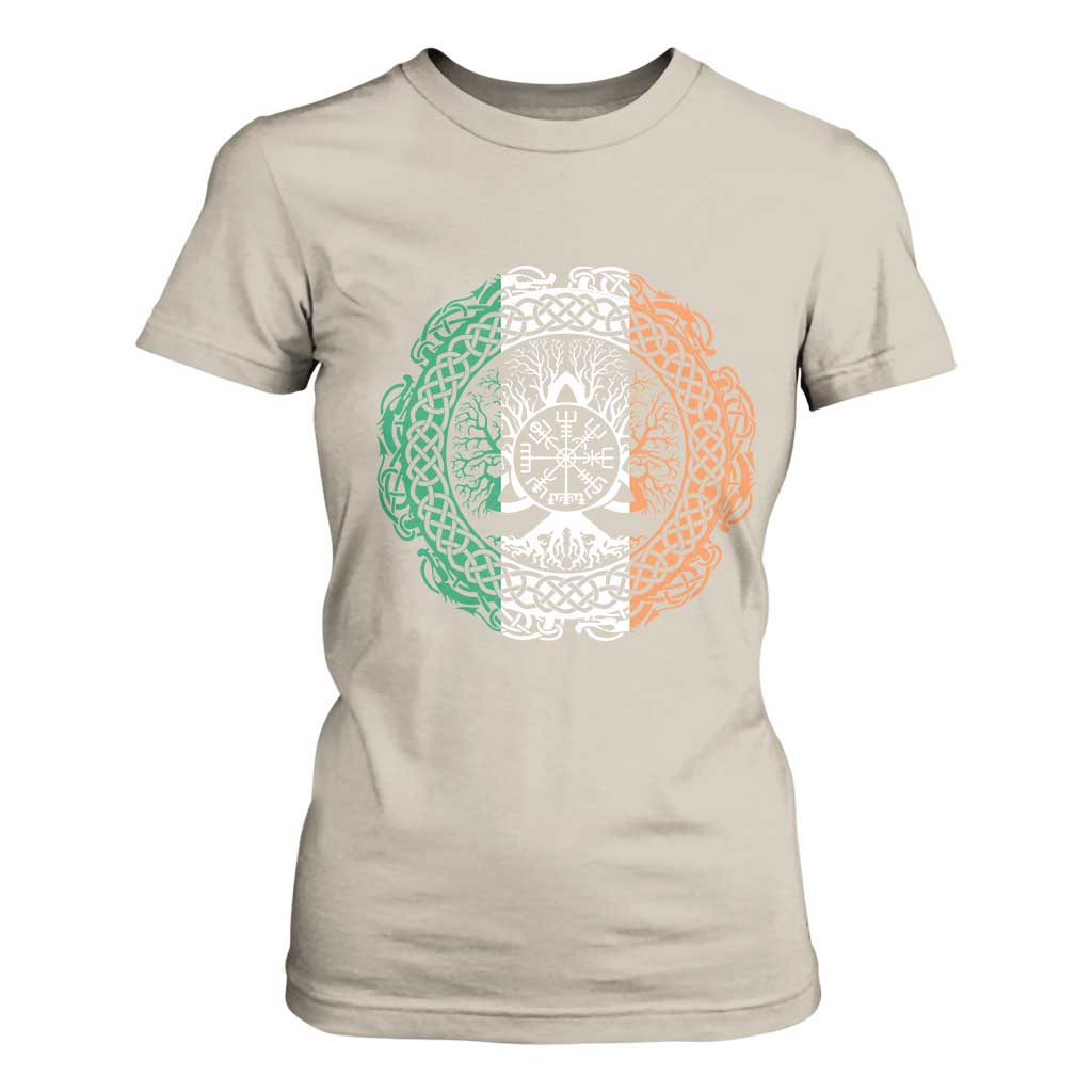 Norse Gaels Viking Yggdrasil Awe Tree T Shirt For Women Irish St Patricks Day TS11 Sand Print Your Wear