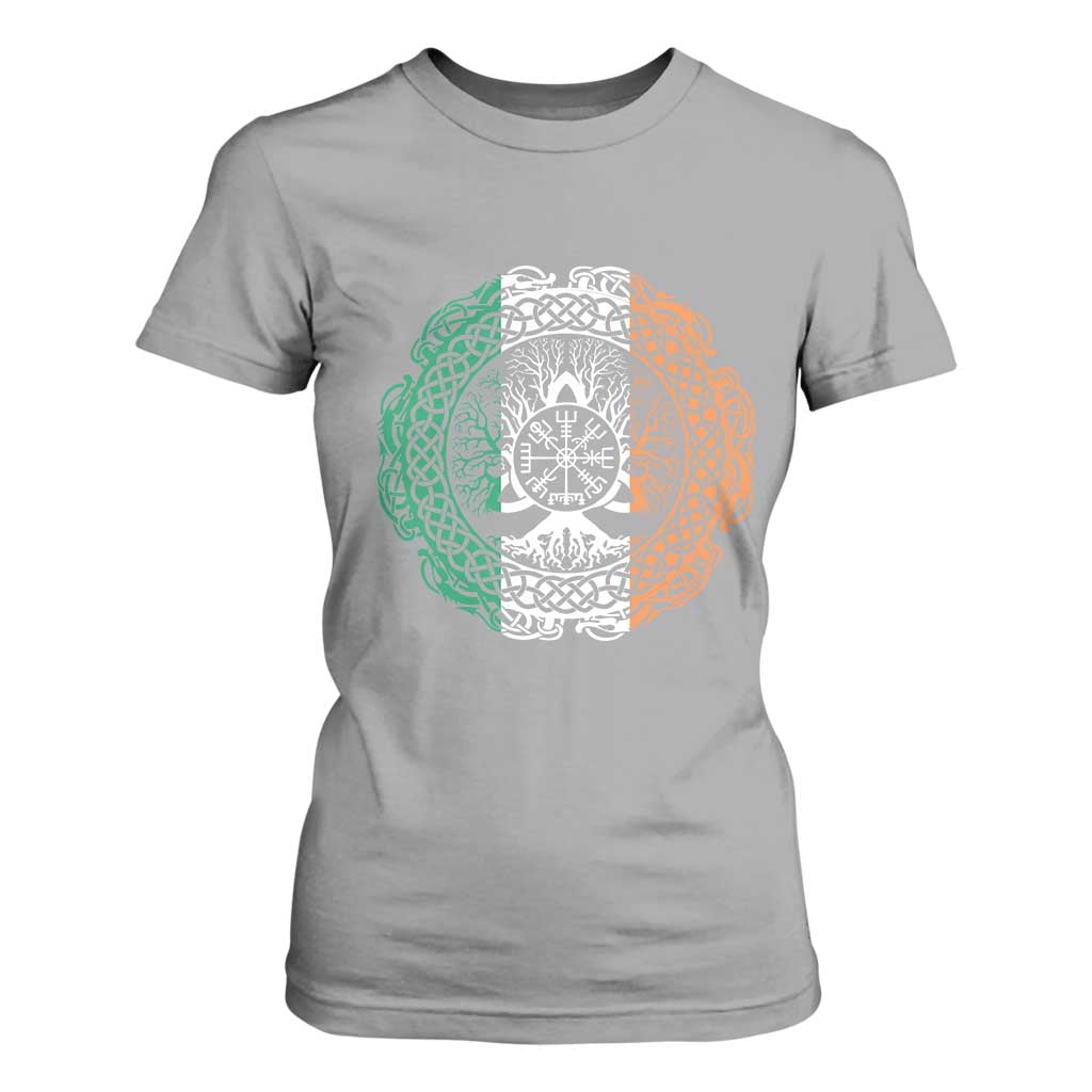 Norse Gaels Viking Yggdrasil Awe Tree T Shirt For Women Irish St Patricks Day TS11 Sport Gray Print Your Wear
