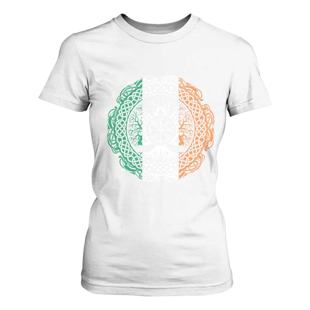 Norse Gaels Viking Yggdrasil Awe Tree T Shirt For Women Irish St Patricks Day TS11 White Print Your Wear